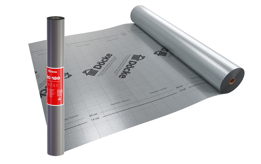 Пароизоляционная пленка BD 100 повышенной прочности Docke купить в Омске
