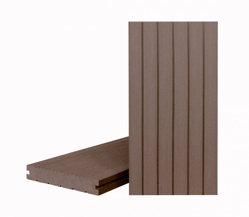 Террасная доска ДПК Terrapol Классик (Полнотелая с пазом) Тик Киото купить в Омске