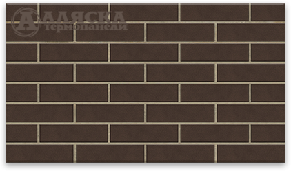 Фасадные термопанели Аляска серия Классика 33. Amsterdam brown купить в Омске