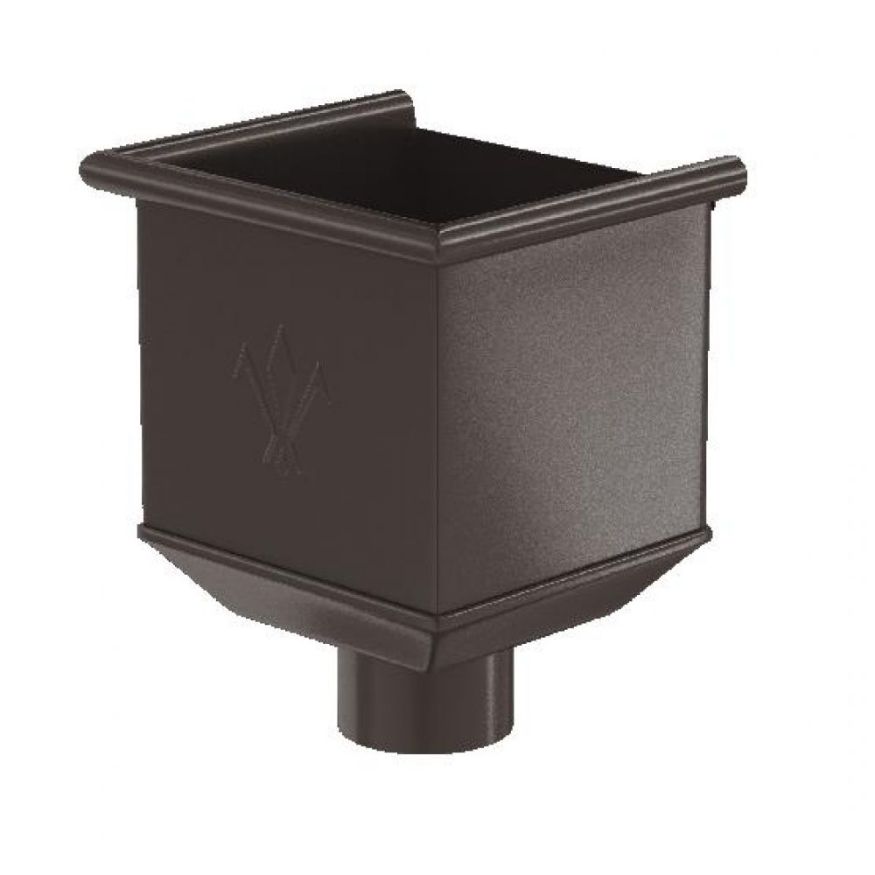 Воронка водосборная Aquasystem RR 32, Тёмно-коричневая, 125/90 купить в Омске