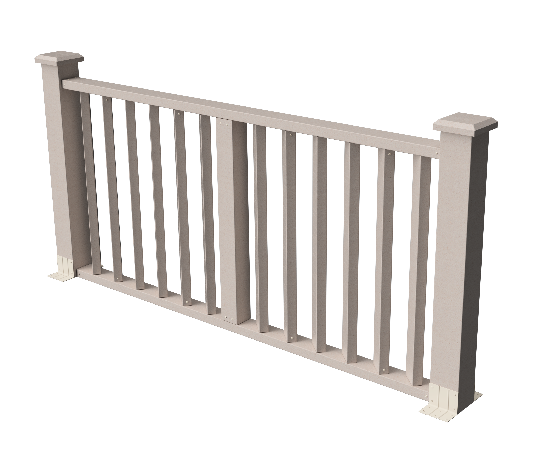 Декоративное ограждение из ДПК GRINDERDECO Бруклин, выбеленный дуб купить в Омске