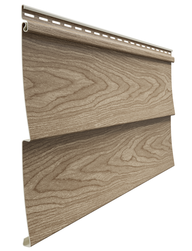 Виниловый сайдинг Docke, модель Ёлочка D5C, цвет Кедр. купить в Омске