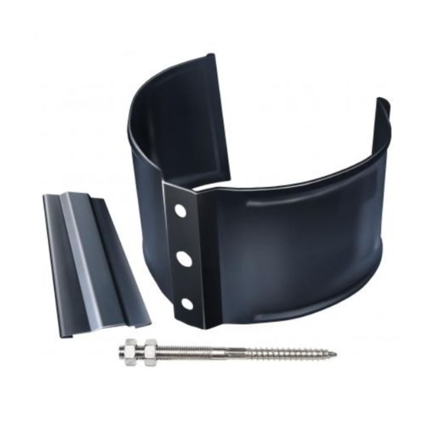 Кронштейн для трубы (на кирпич), Grand Line, Серый (RAL 7024) купить в Омске