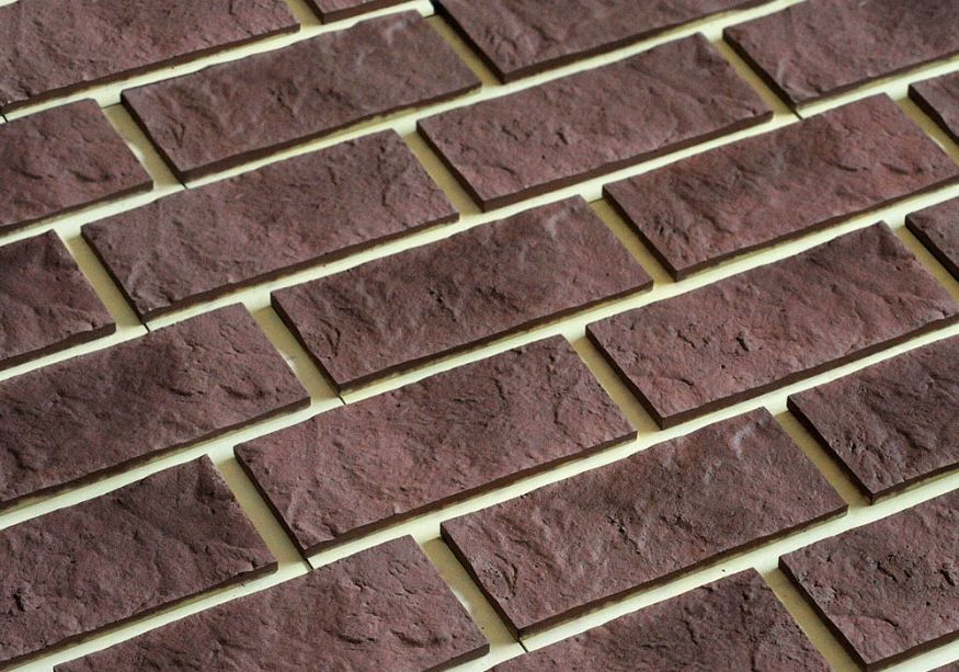 Фасадная плитка Кирисс Фасад, Кирпич с замковым соединением и расшивкой шва. купить в Омске