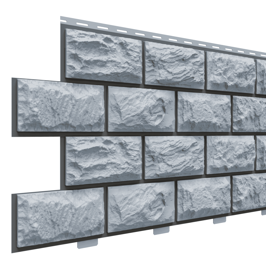 Фасадные панели Доломит, Альпийская горка, Серо-голубой оттенок купить в Омске