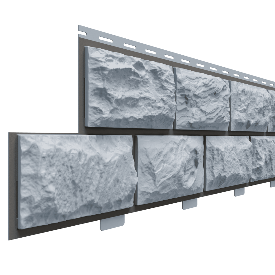 Фасадные панели Доломит, Альпийская горка, Серо-голубой оттенок купить в Омске