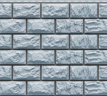 Фасадные панели Доломит, Альпийская горка, Серо-голубой оттенок купить в Омске