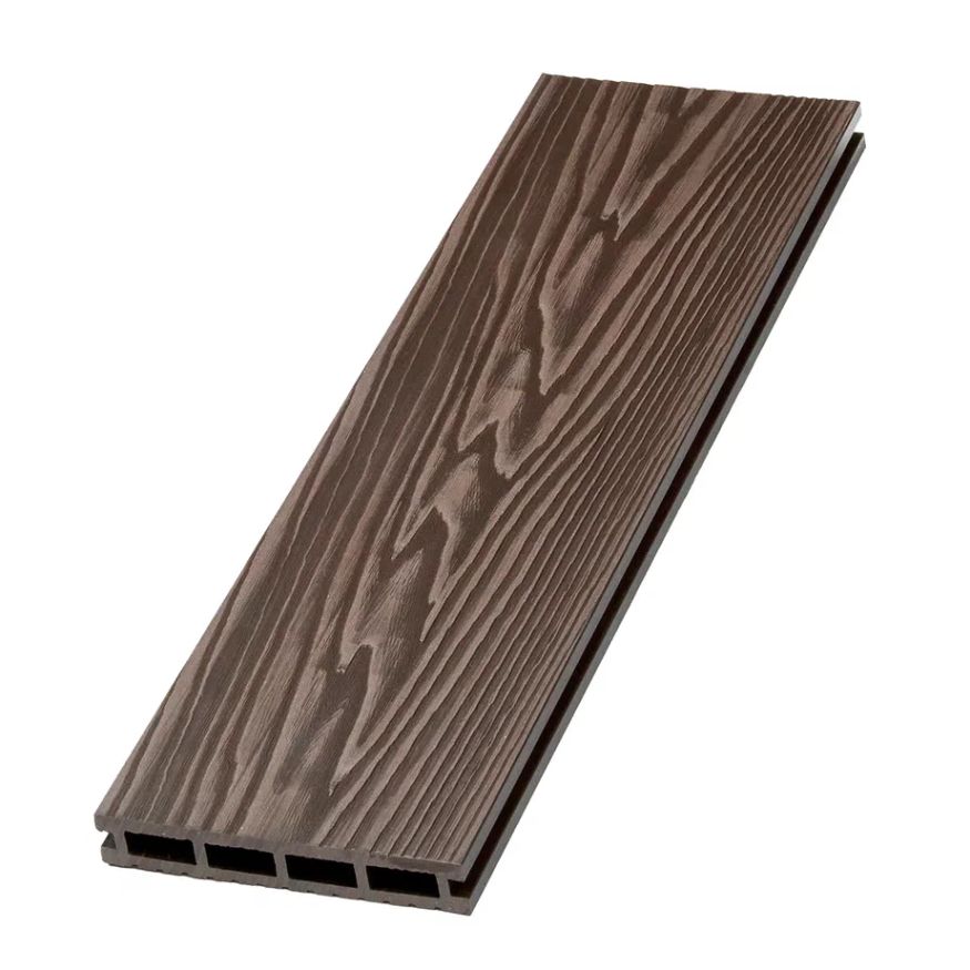 Террасная доска ДПК NanoWood New 3D тиснение + вельвет Венге купить в Омске