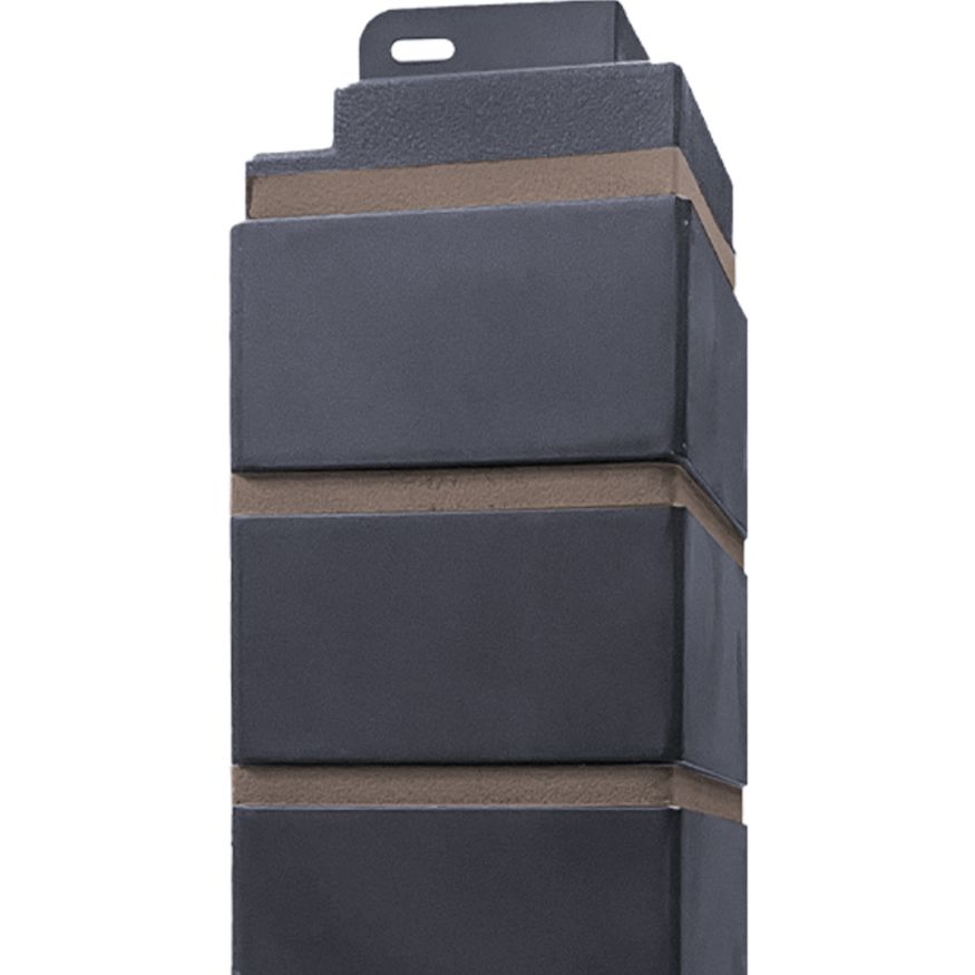 Угол наружный Кирпич облицовочный 3D, Мокрый асфальт купить в Омске