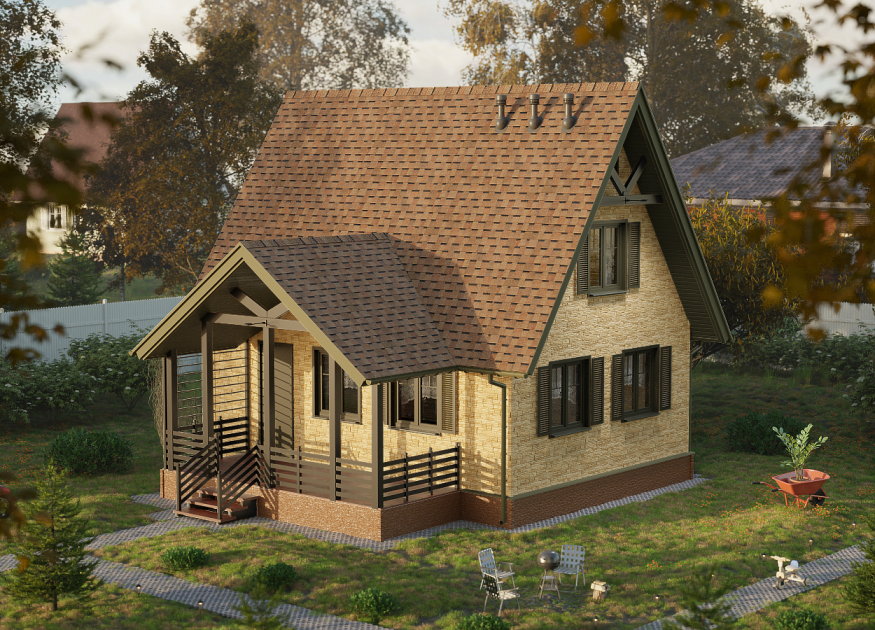 Ламинированная черепица Docke, DRAGON EUROPA, СВЕТЛО-КОРИЧНЕВЫЙ купить в Омске