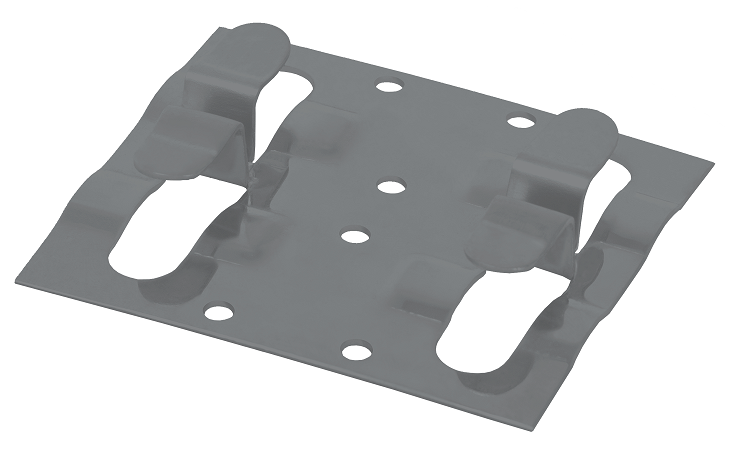 Кляймер рядный Grinder для установки наличника серого цвета. купить в Омске