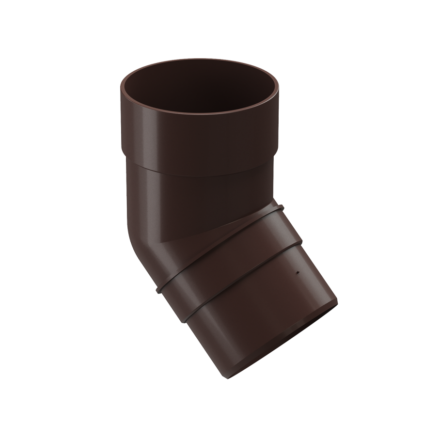 Колено 45˚ для водосточной трубы Docke Premium, цвет Шоколад купить в Омске