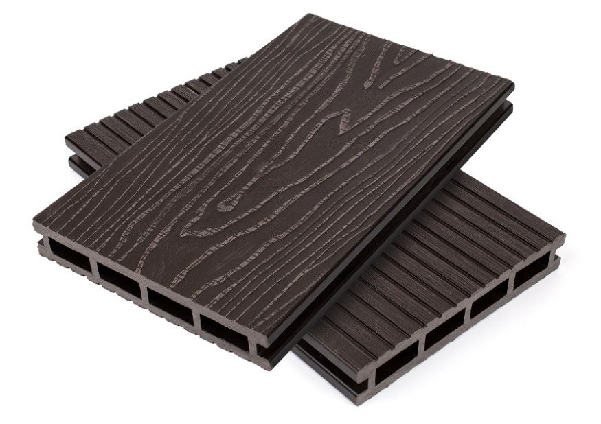 Террасная доска пустотелая ДПК NanoWood Nature 3D Венге купить в Омске