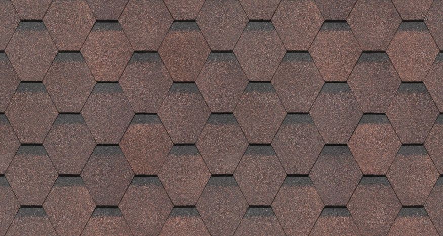 Гибкая черепица Docke Standard, Сота, Коричневый купить в Омске