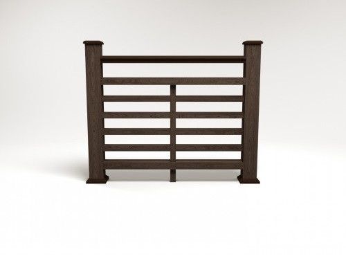 Ограждение из ДПК FG4 в цвете венге купить в Омске