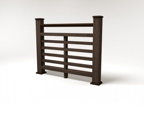 Ограждение из ДПК FG4 в цвете венге купить в Омске