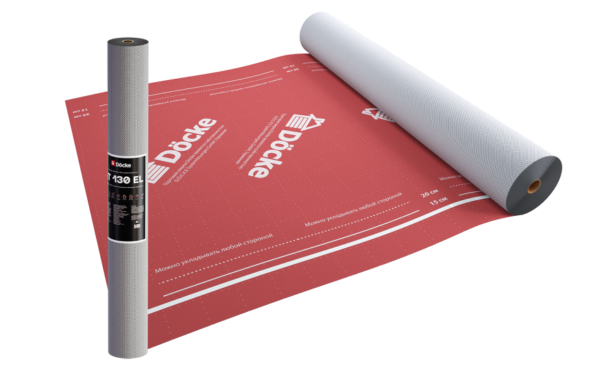 Супердиффузионная мембрана АT 130 EL трёхслойная, универсальная с клеевой полосой Docke купить в Омске