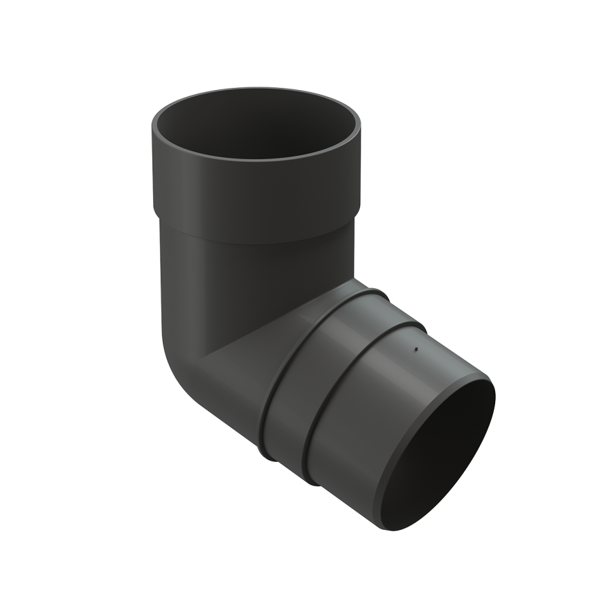 Колено 72˚ для водосточной трубы Docke Premium, цвет Графит купить в Омске