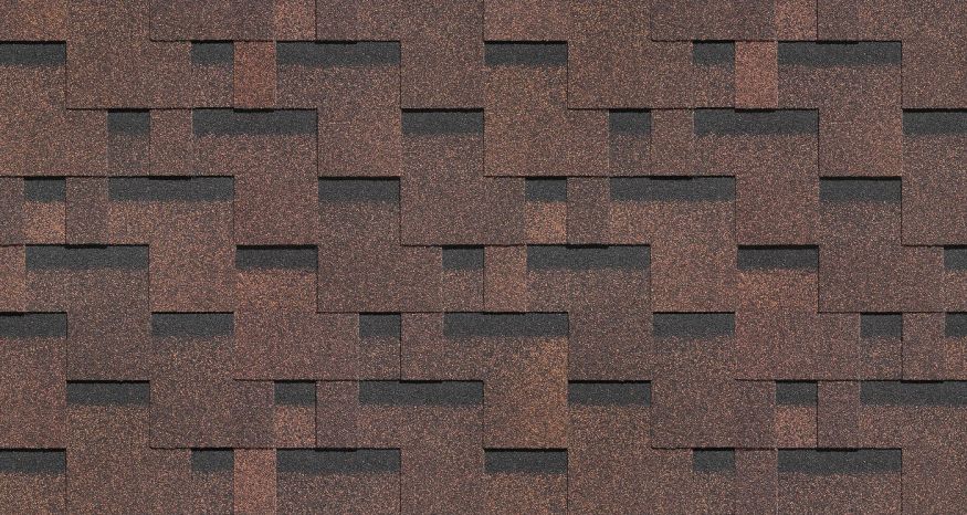 Гибкая черепица Docke Standard, Тетрис, Коричневый купить в Омске