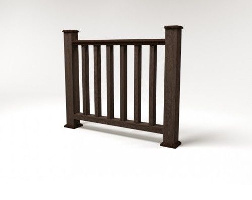 Ограждение из древесно-полимерного композита FG5 цвет венге купить в Омске