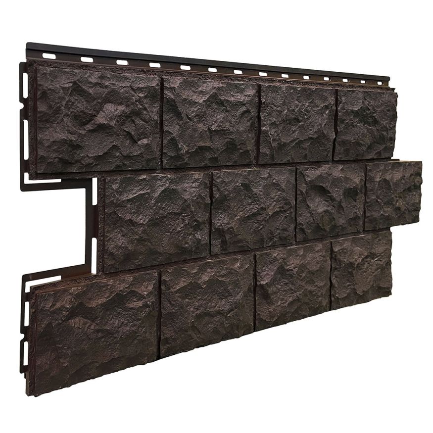 Фасадная панель FineBer Доломит, Тёмно-коричневый купить в Омске