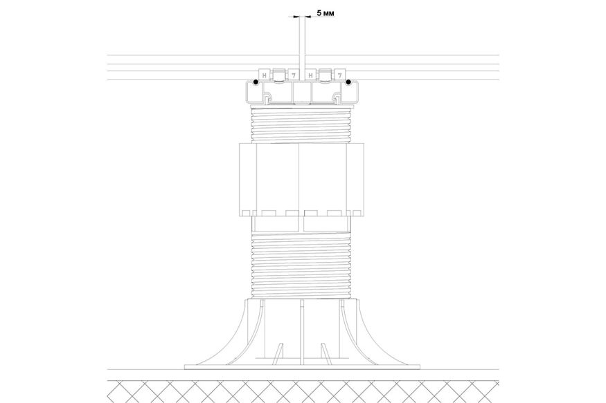 Лага Алюминий Holzhof HILST JOIST стыковочная SLIM MAX купить в Омске