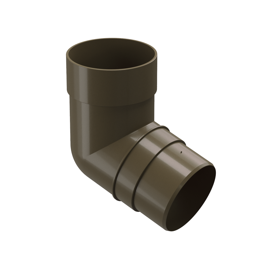 Колено 72˚ для водостока Docke Premium, цвет Каштан. купить в Омске