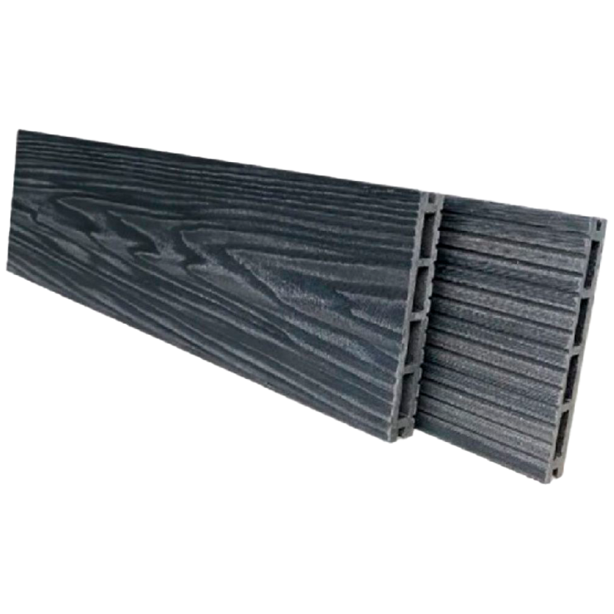 Террасная доска пустотелая NanoWood Comfort 3D Графит купить в Омске