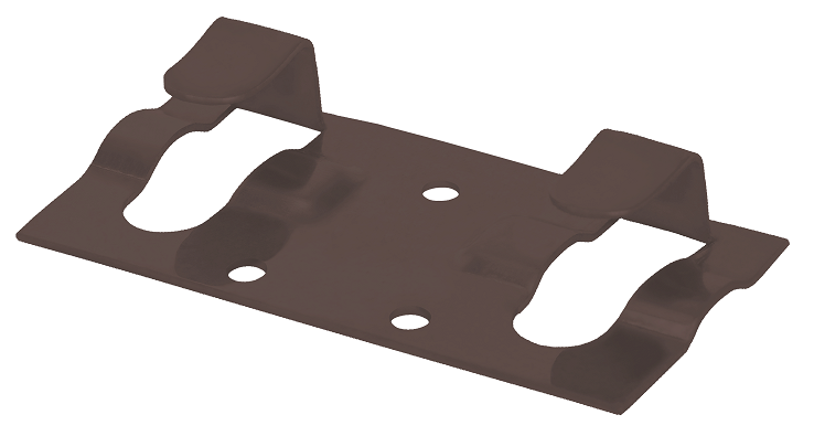 Кляймер начальный Grinder для установки наличника коричневого цвета. купить в Омске