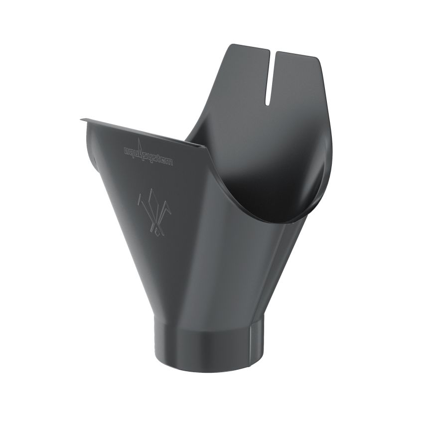 Воронка желоба Aquasystem, PU MATT, RAL 7024 Тёмно-серый 150/100 купить в Омске