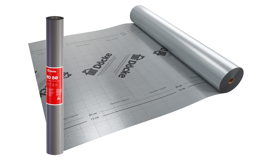 Пароизоляционная пленка BD 80 повышенной прочности Docke купить в Омске