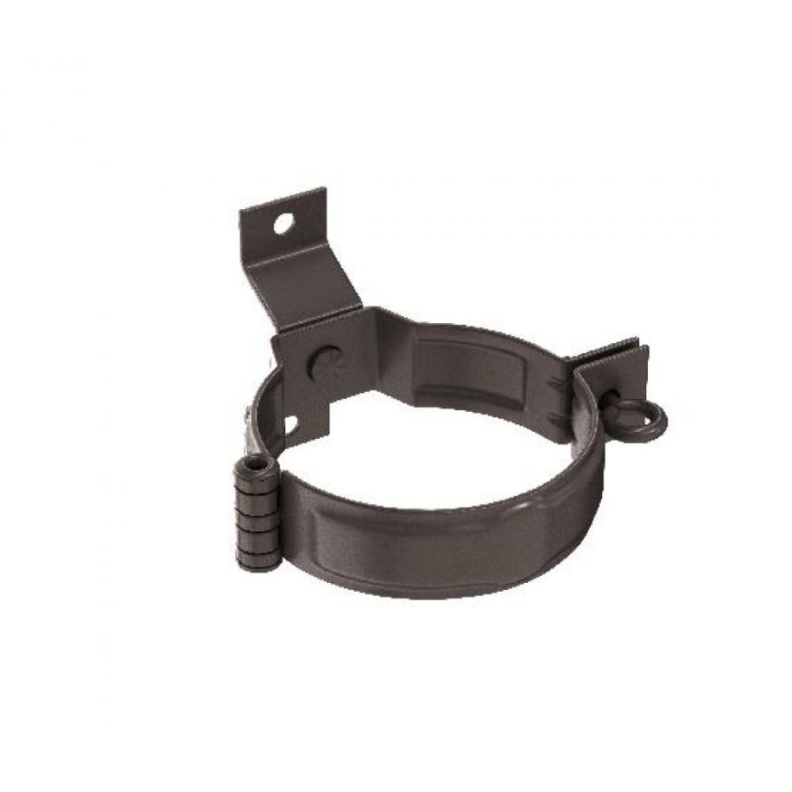 Декоративный хомут для труб под дерево с крепежом Aquasystem, RR 32, тёмно-коричневый 125/90 купить в Омске