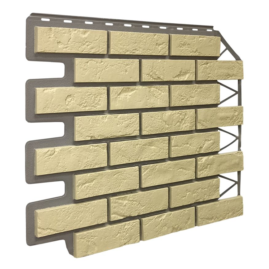 Фасадная панель FineBer, Баварский кирпич, Песочный цвет. купить в Омске