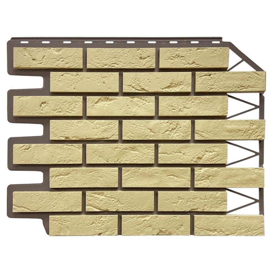 Фасадная панель FineBer, Баварский кирпич, Песочный цвет. купить в Омске