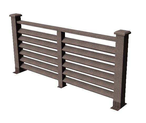 Декоративное ограждение ДПК GRINDERDECO Босфор в цвете венге купить в Омске