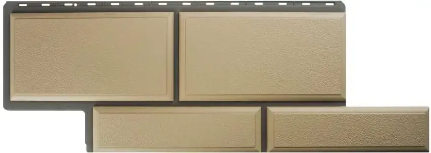 Фасадная панель Альта-Профиль Флорентийский камень Слоновая кость купить в Омске