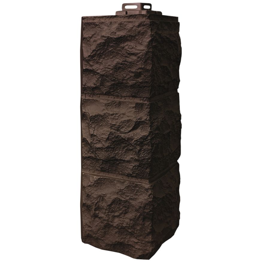 Наружный угол FineBer Доломит, Тёмно-коричневый купить в Омске