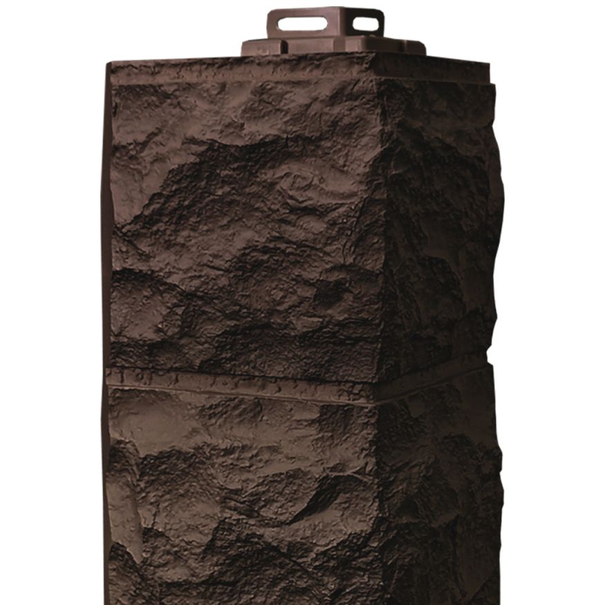 Наружный угол FineBer Доломит, Тёмно-коричневый купить в Омске