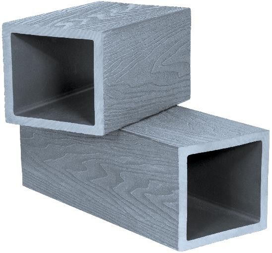 Опорный столб Polivan SINGARAJA с 3D текстурой дерева, серый цвет. купить в Омске