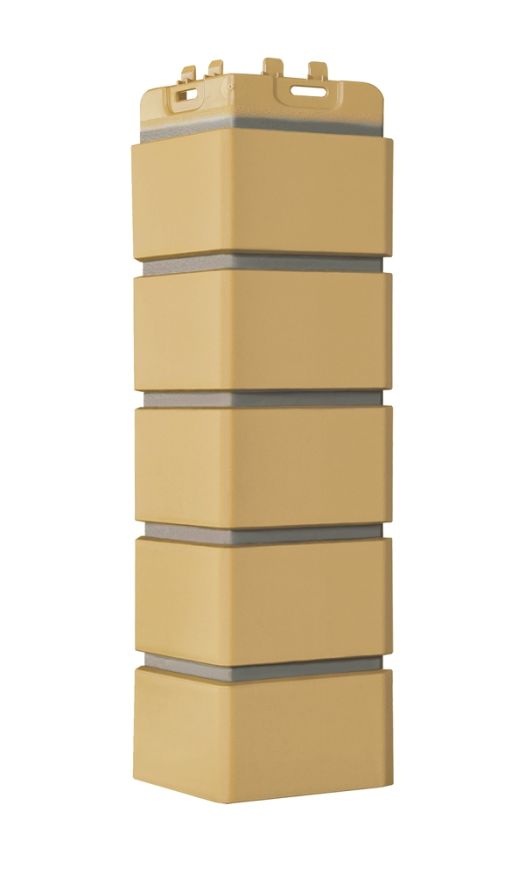 Угол наружный Grand Line, Клинкерный кирпич Design, Песочный, шов RAL 7006  купить в Омске