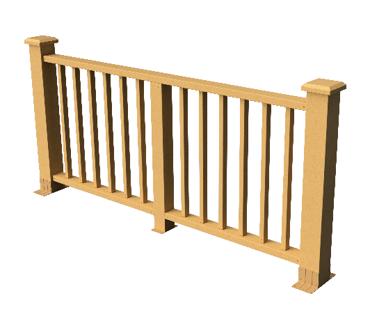 Декоративное ограждение из ДПК GRINDERDECO Альма в цвете песчаник купить в Омске