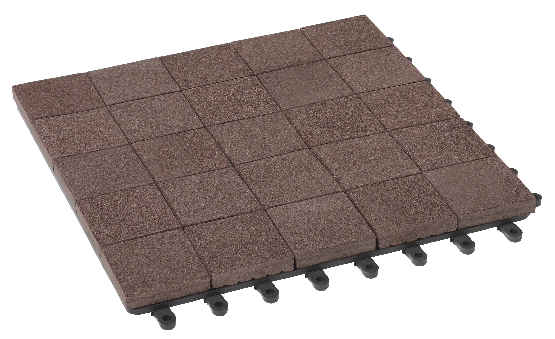 Модульный паркет ДПК GRINDERDECO Мозаика 13 Коричневый шоколад купить в Омске