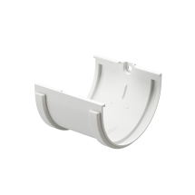 Соединитель для желобов Docke Standard, белый цвет.