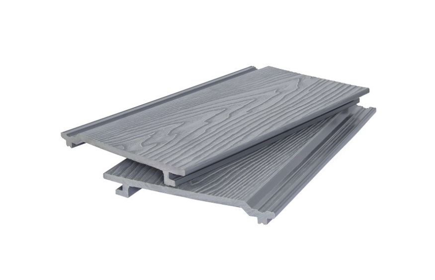 Фасадная доска POLIVAN GROUP 3D дерево DENPASAR серого цвета купить в Омске