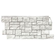 Фасадная панель FineBer Дикий камень, Жемчужный