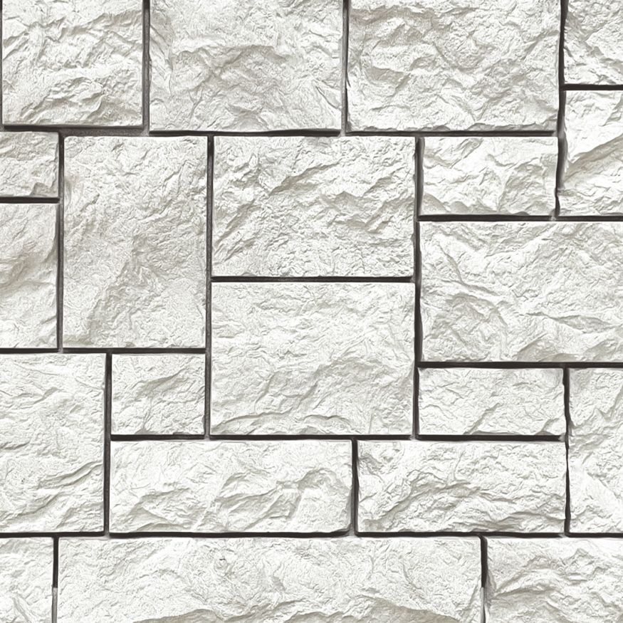 Фасадная панель FineBer Дикий камень, Жемчужный купить в Омске