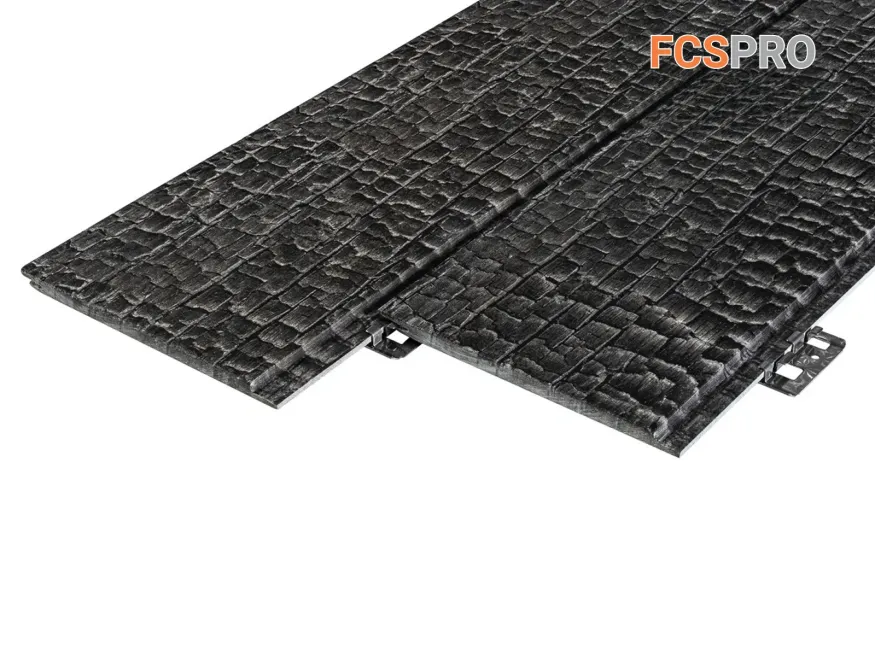 Фиброцементная панель FCSPRO Decor Wood Click Угольное купить в Омске
