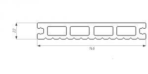 Террасная доска WOODVEX Select из ДПК Вуд купить в Омске