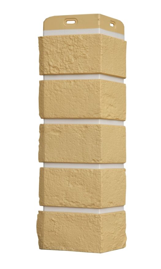 Угол наружный Grand Line, Состаренный кирпич Design Plus, Ваниль (Белый шов) купить в Омске