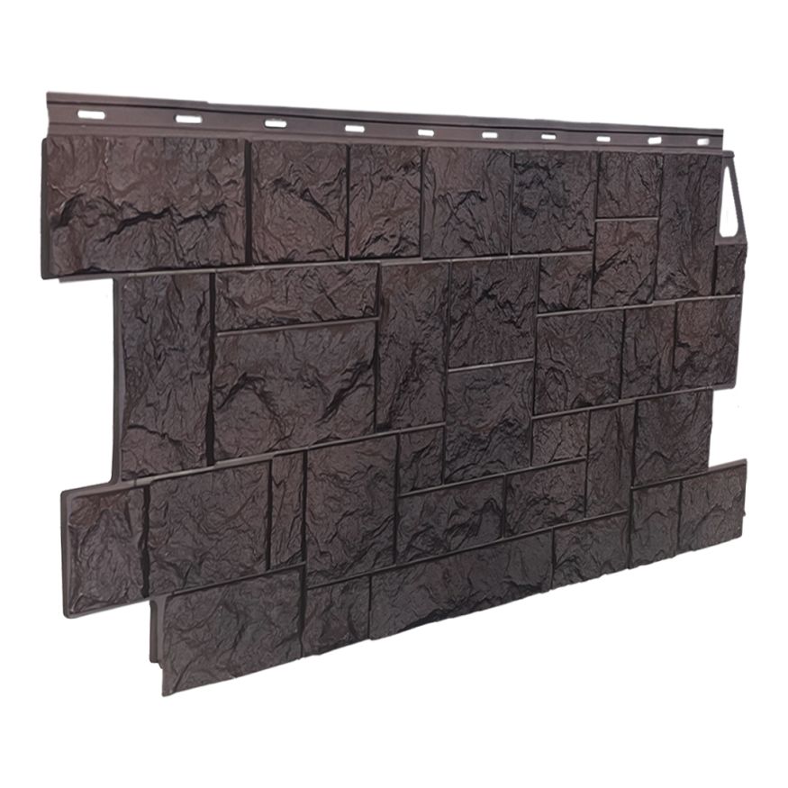 Фасадная панель FineBer Дикий камень, Коричневый купить в Омске